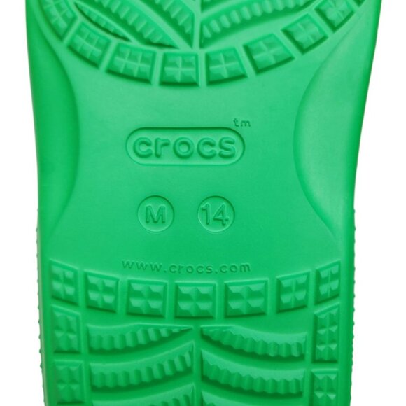 Classic Crocs Terrycloth Slides Men 14 Rainbow Wave Strap Mushroom Charm Clog - Picture 8 of 9